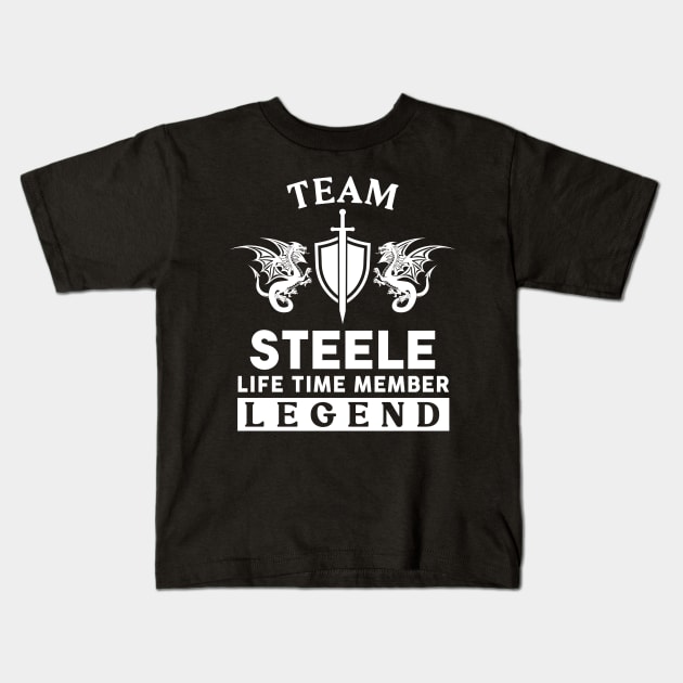Steele Name T Shirt - Steele Life Time Member Legend Gift Item Tee Kids T-Shirt by unendurableslemp118